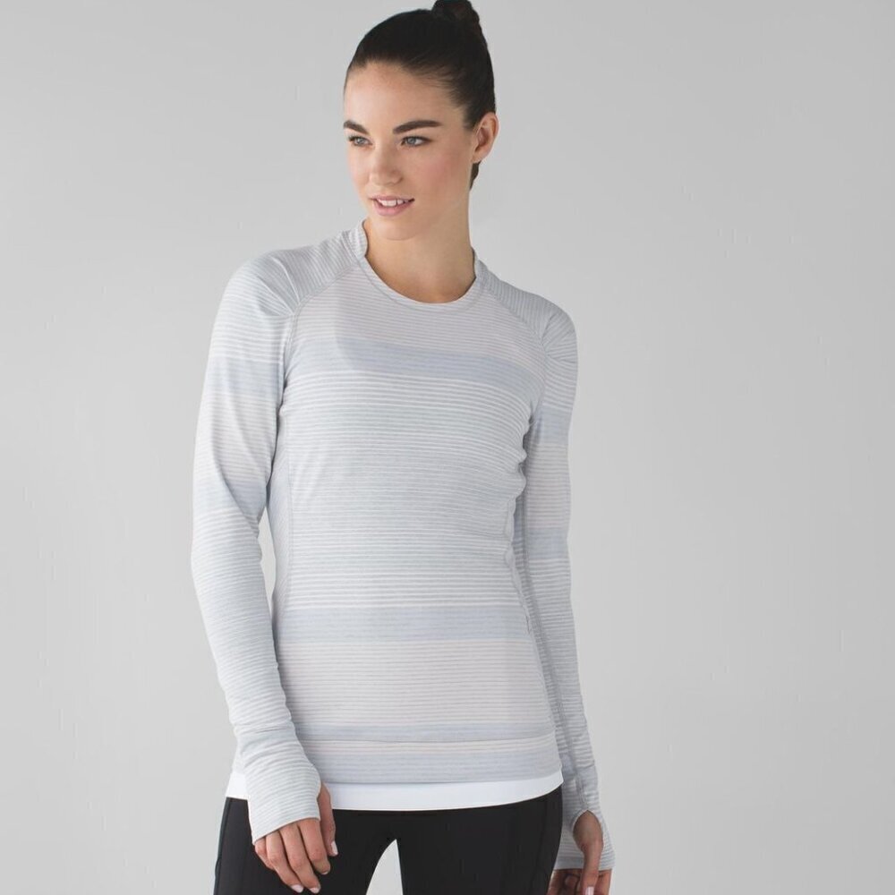 Lululemon Think Fast Long Sleeve Athletic Running Top- Size 6